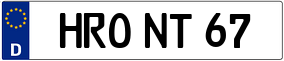 Truck License Plate